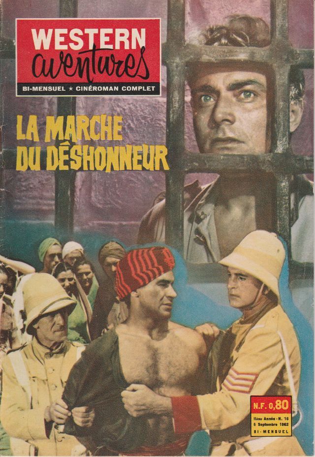 WESTERN AVENTURES magazine side cover Issue 16 6 September 1962