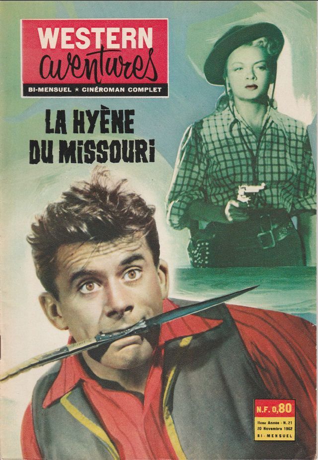 WESTERN AVENTURES magazine side cover Issue 21 20 November 1962