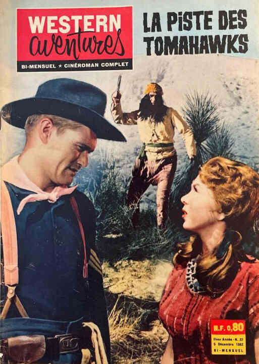 WESTERN AVENTURES magazine side cover Issue 22 5 December 1962