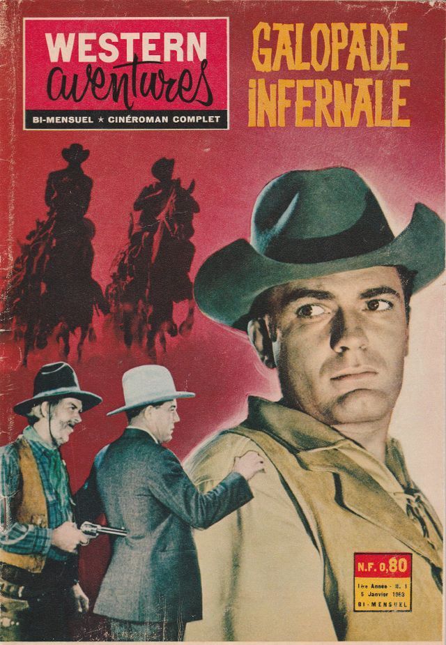 WESTERN AVENTURES magazine side cover Issue 1 5 January 1963