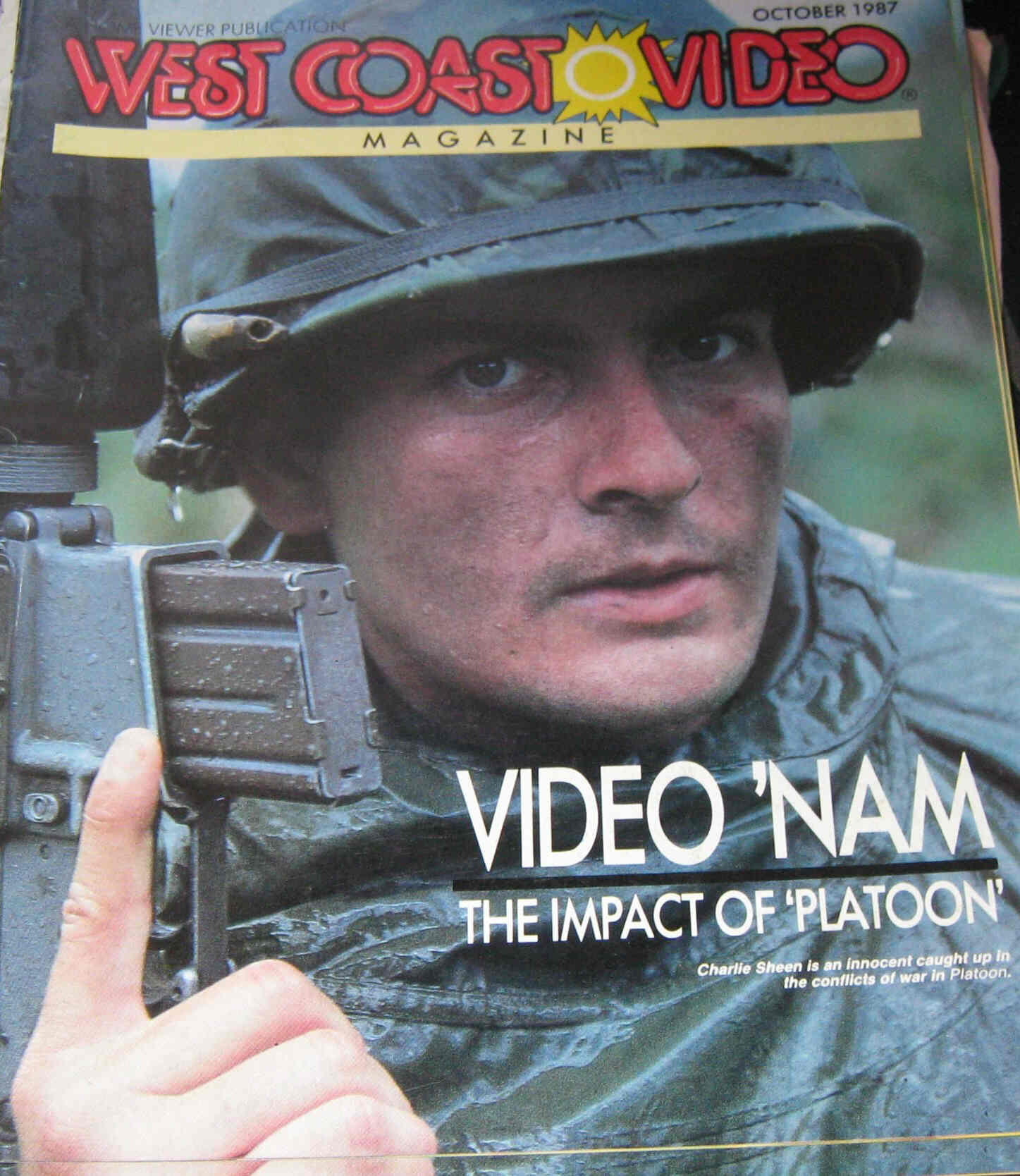 WEST COAST VIDEO magazine side cover October 1987