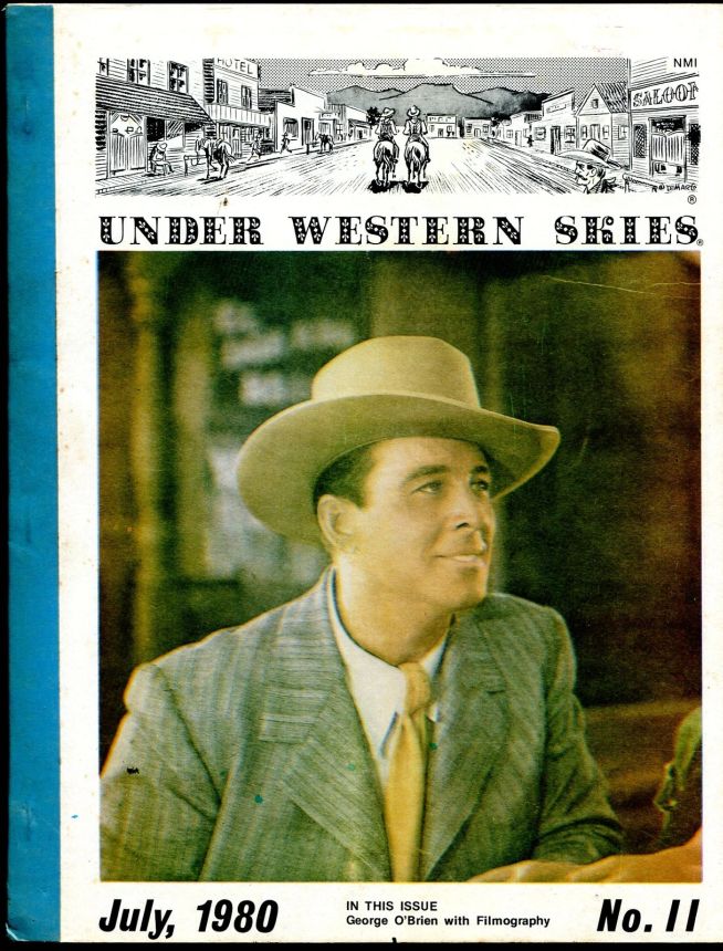 UNDER WESTERN SKIES magazine side cover Issue 11 July 1980