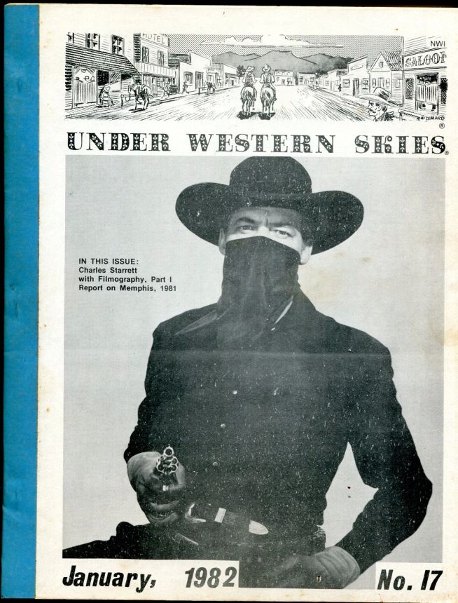 UNDER WESTERN SKIES magazine side cover Issue 17 January 1982