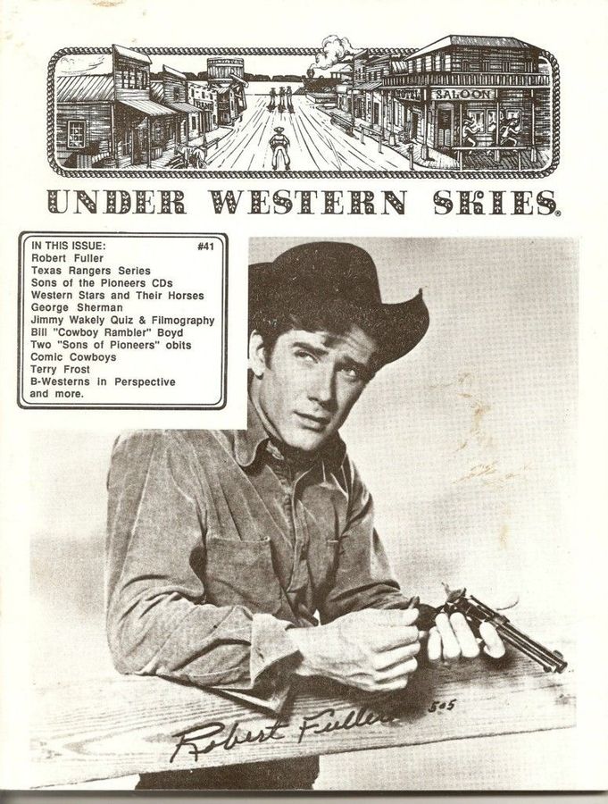 UNDER WESTERN SKIES magazine side cover Issue 41  1991