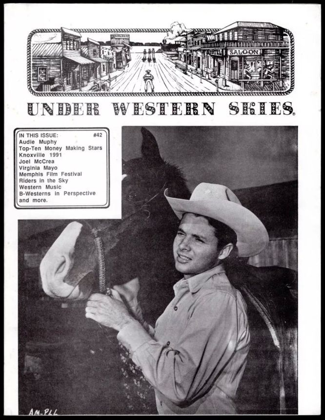 UNDER WESTERN SKIES magazine side cover Issue 42  1992