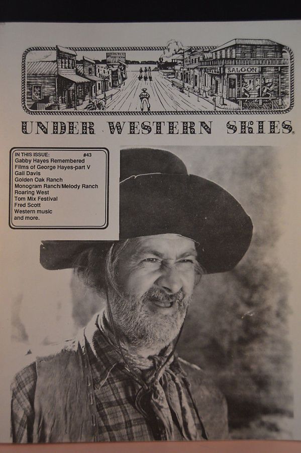 UNDER WESTERN SKIES magazine side cover Issue 43  1993