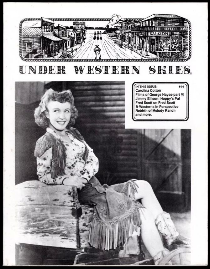 UNDER WESTERN SKIES magazine side cover Issue 44  1993