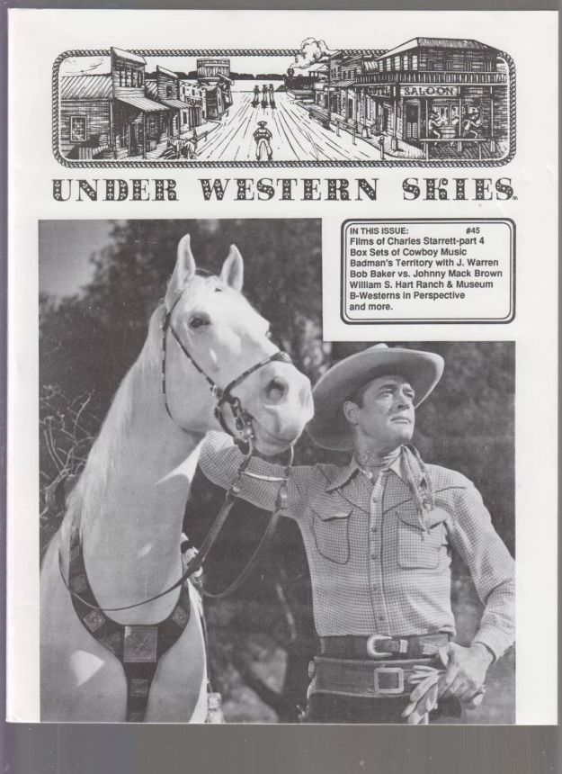 UNDER WESTERN SKIES magazine side cover Issue 45  1994