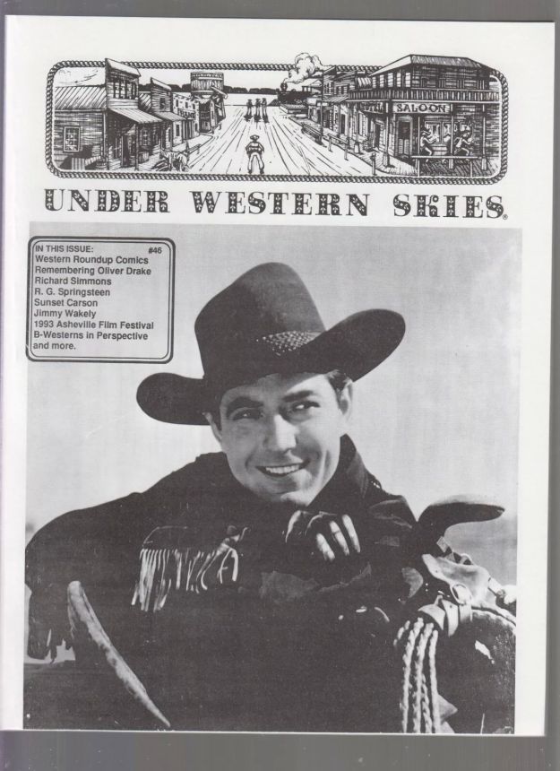 UNDER WESTERN SKIES magazine side cover Issue 46  1994