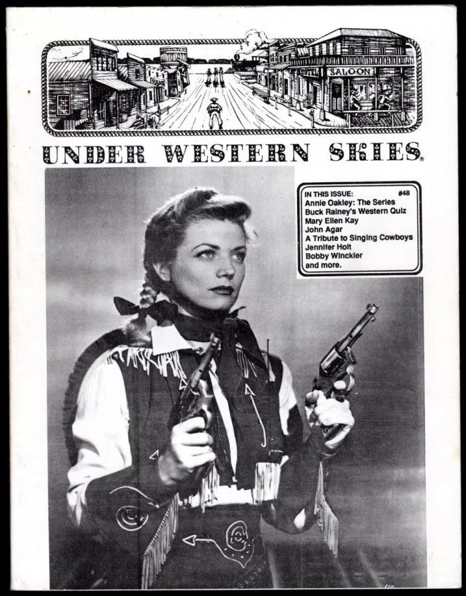 UNDER WESTERN SKIES magazine side cover Issue 48  1996