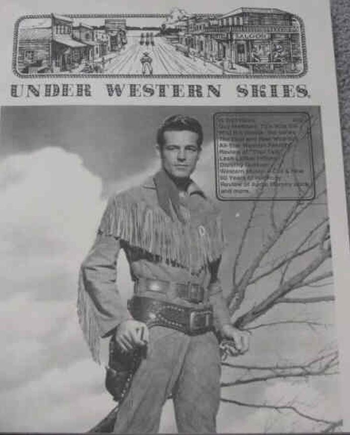 UNDER WESTERN SKIES magazine side cover Issue 49  1997