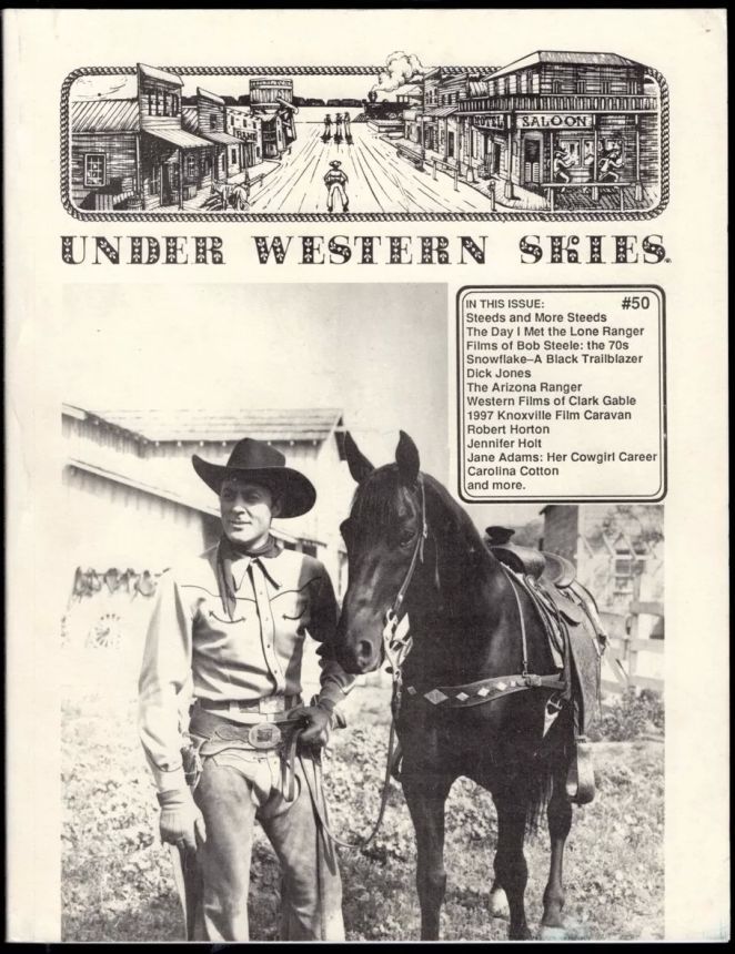 UNDER WESTERN SKIES magazine side cover Issue 50  1997