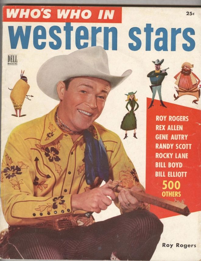 WHOS WHO IN WESTERN STARS magazine side cover  Vol 1 # 3  1953