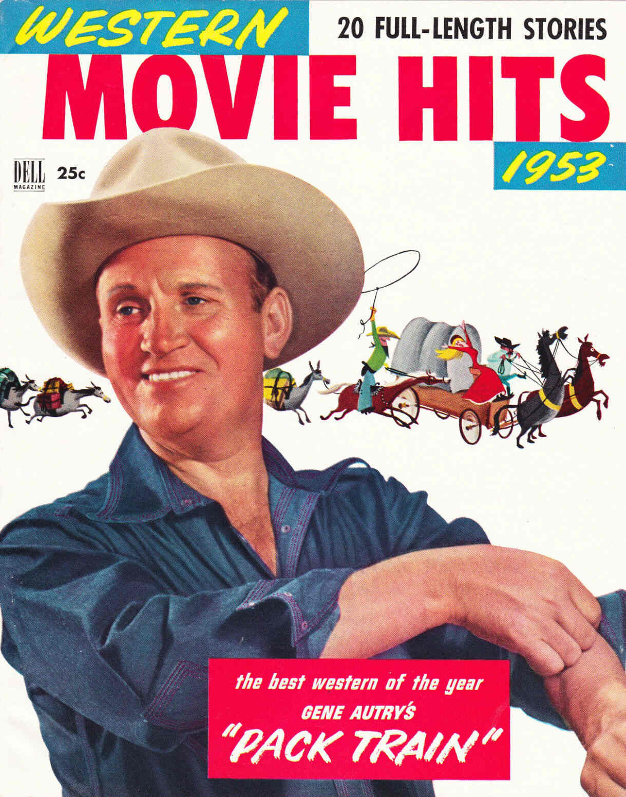 WESTERN MOVIE HITS magazine side cover Issue 2  1953