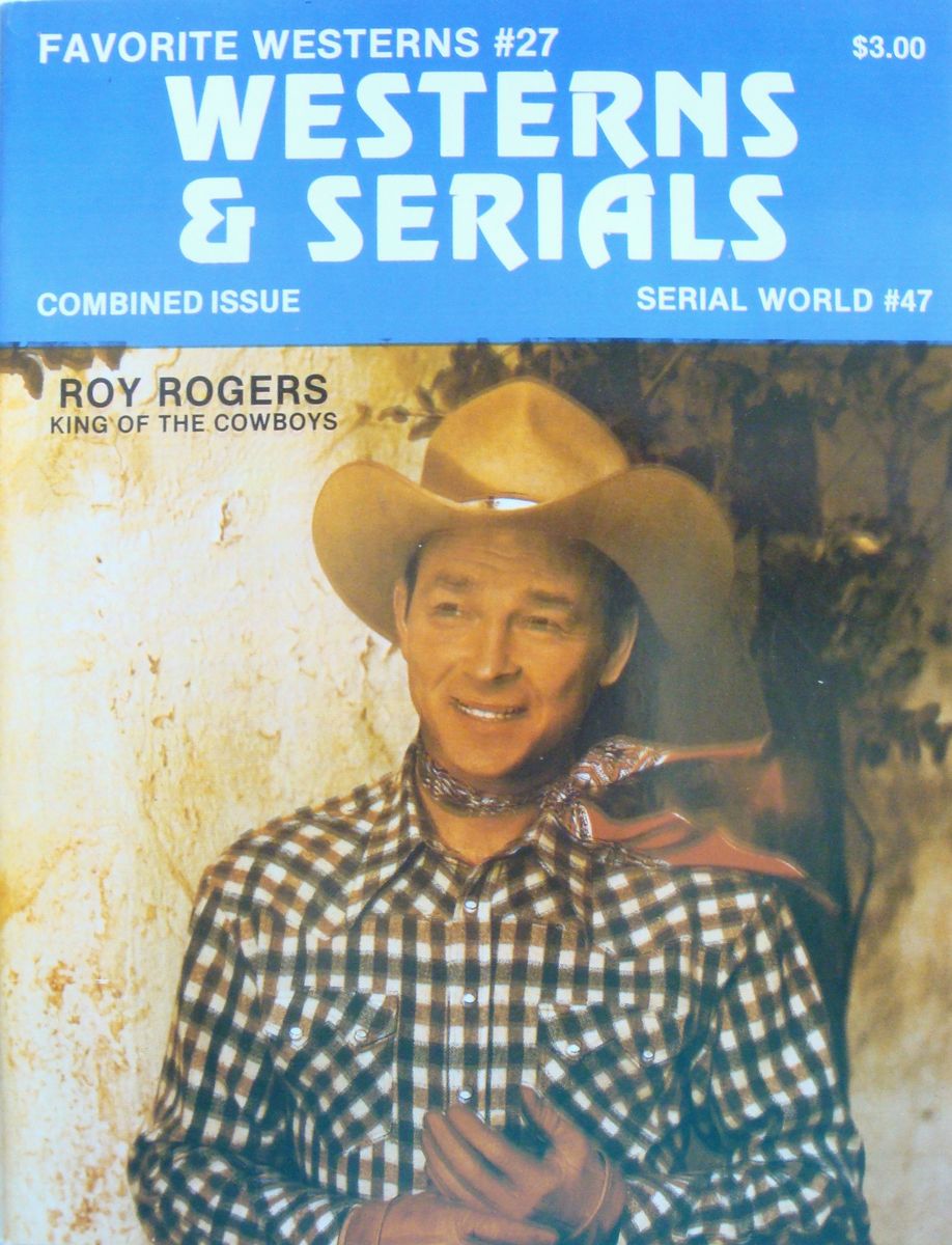 WESTERNS AND SERIALS magazine side cover Issue 27/47  1988