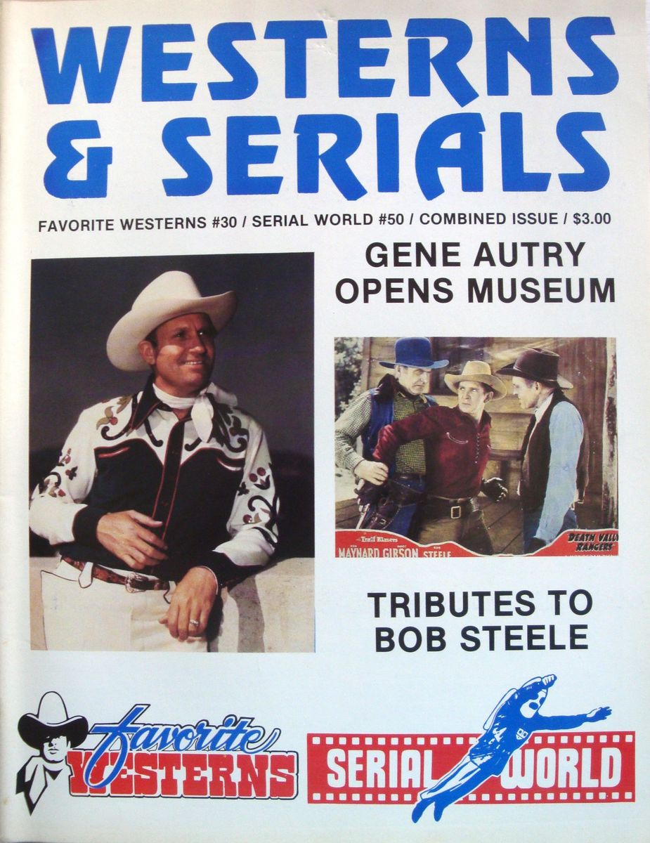 WESTERNS AND SERIALS magazine side cover Issue 30/50  1989
