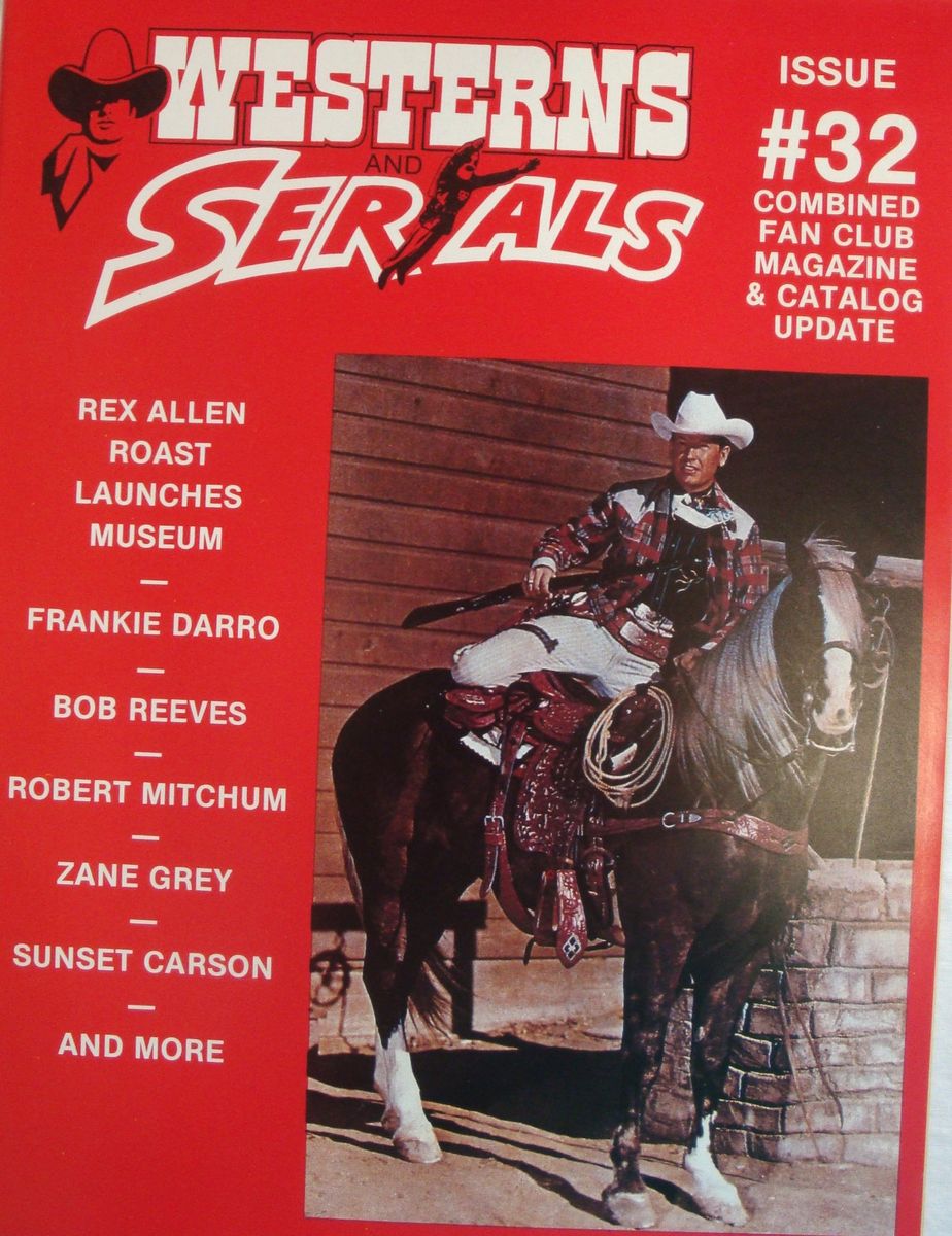 WESTERNS AND SERIALS magazine side cover Issue 32/52  1989