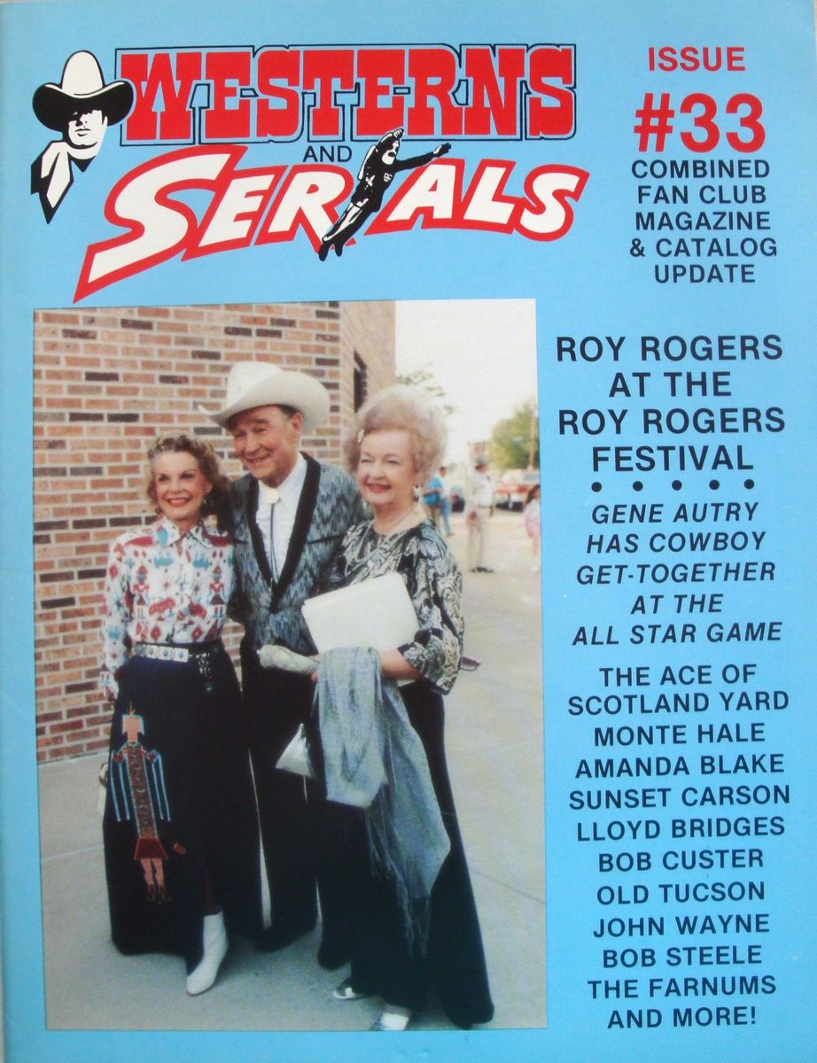 WESTERNS AND SERIALS magazine side cover Issue 33/53  1990