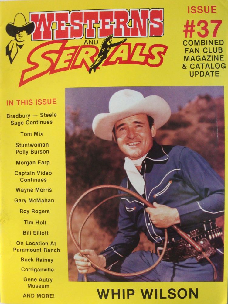 WESTERNS AND SERIALS magazine side cover Issue 37/57  1991