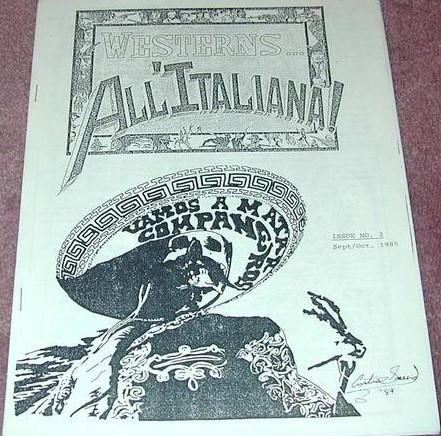 WESTERNS... ALL ITALIANA magazine side cover Issue 3   1985