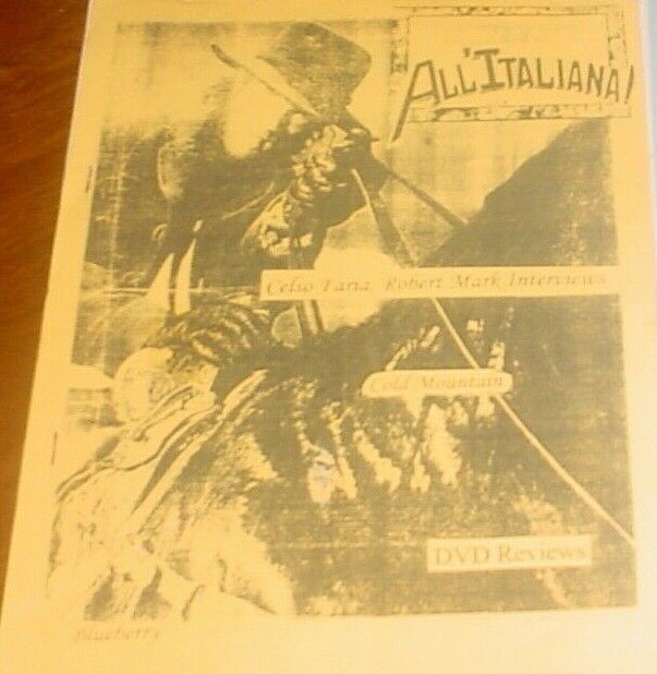 WESTERNS... ALL ITALIANA magazine side cover Issue 62 Summer 2003