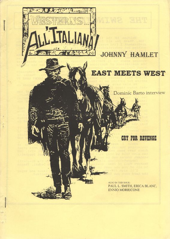 WESTERNS... ALL ITALIANA magazine side cover Issue 47   1996