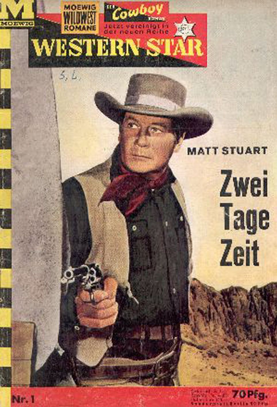 WESTERN STAR magazine side cover Issue 1   1962