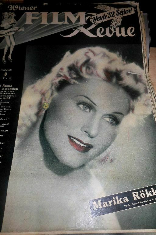 WIENER FILM REVUE magazine side cover Issue 8   1949