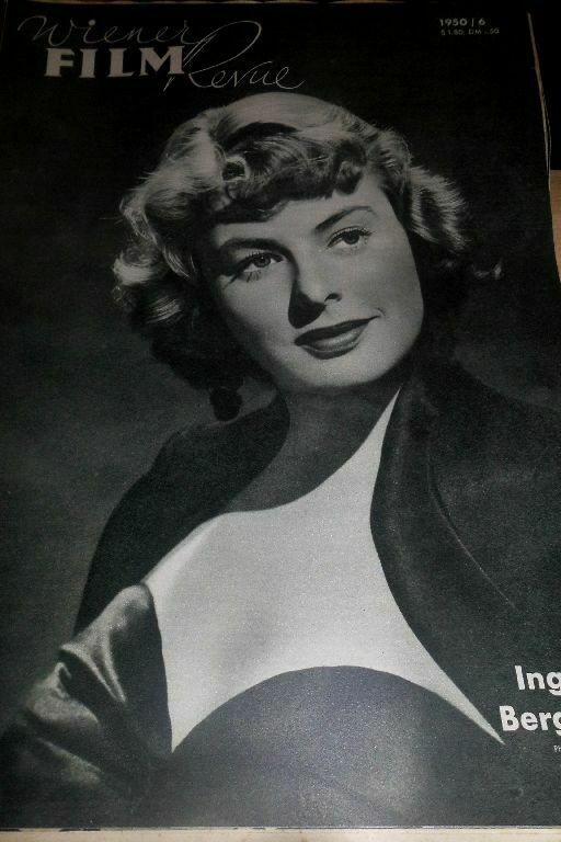 WIENER FILM REVUE magazine side cover Issue 6   1950