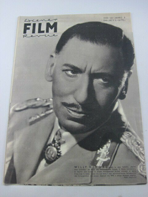 WIENER FILM REVUE magazine side cover Issue 22   1953