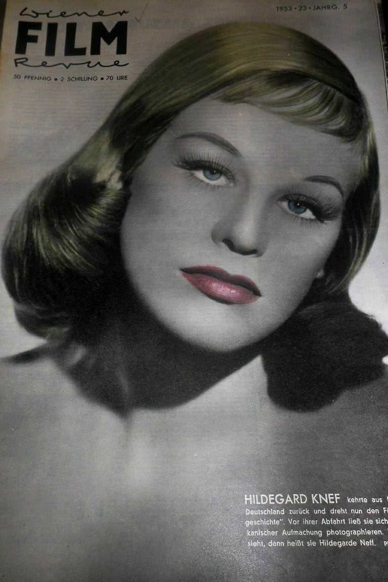 WIENER FILM REVUE magazine side cover Issue 23   1953