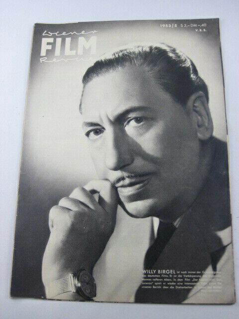 WIENER FILM REVUE magazine side cover Issue 5   1953