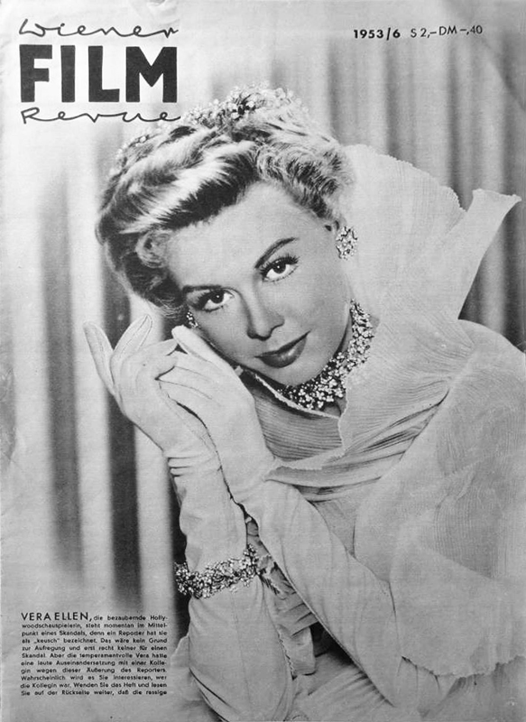 WIENER FILM REVUE magazine side cover Issue 6   1953