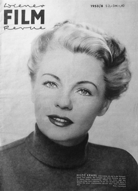WIENER FILM REVUE magazine side cover Issue 8   1953