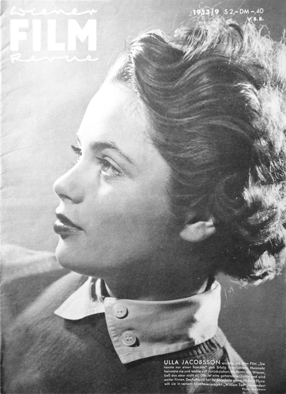 WIENER FILM REVUE magazine side cover Issue 9   1953
