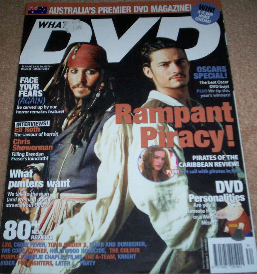WHAT DVD (Au) magazine side cover Issue 34 March 2004