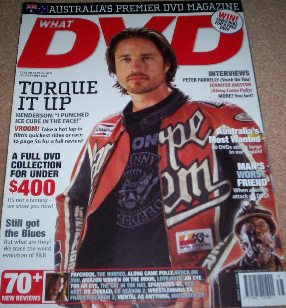 WHAT DVD (Au) magazine side cover Issue 38 July 2004
