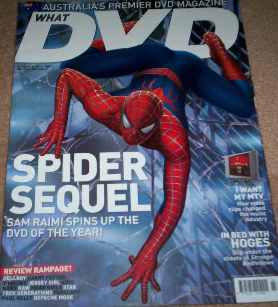WHAT DVD (Au) magazine side cover Issue 43 December 2004