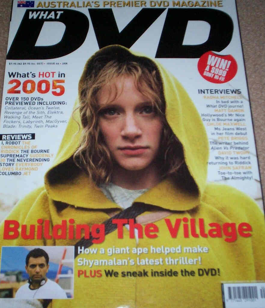 WHAT DVD (Au) magazine side cover Issue 44 January 2005