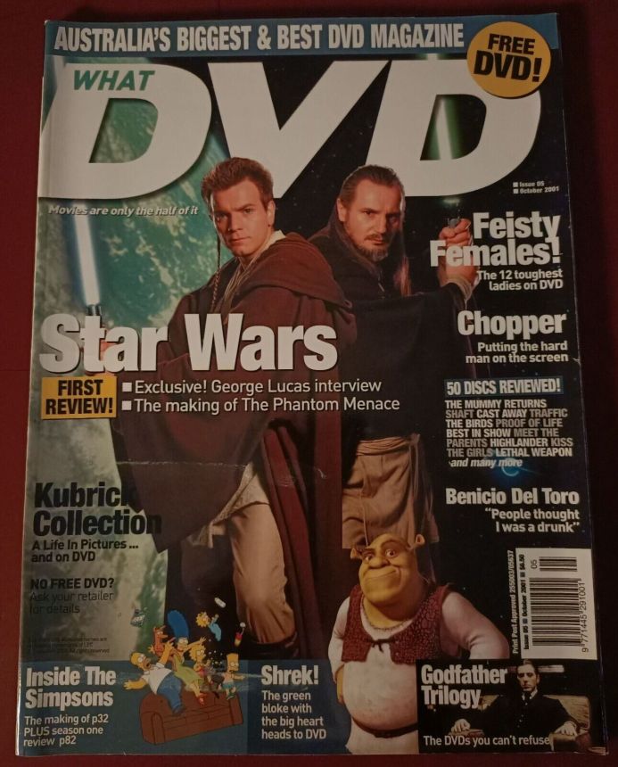 WHAT DVD (Au) magazine side cover Issue 5  October 2001