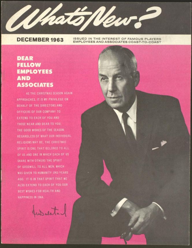 WHATS NEW magazine side cover  December 1963