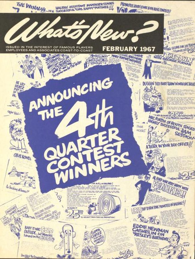 WHATS NEW magazine side cover  February 1967