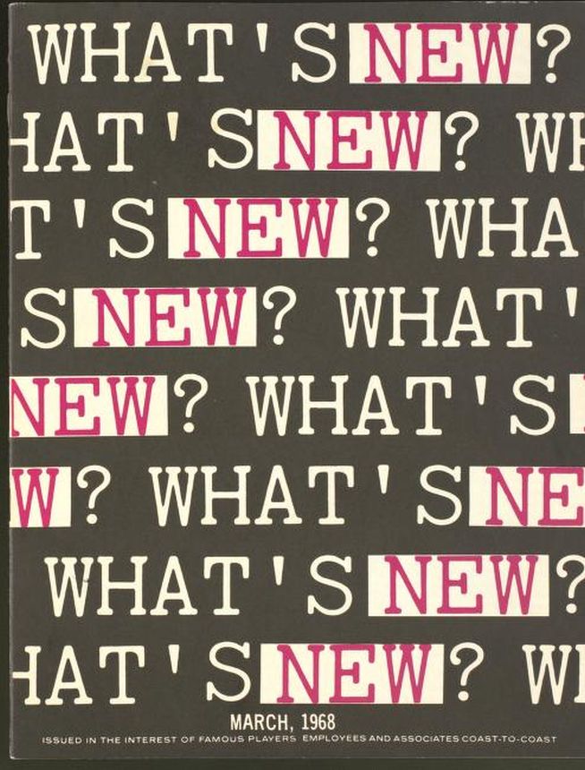 WHATS NEW magazine side cover  March 1968