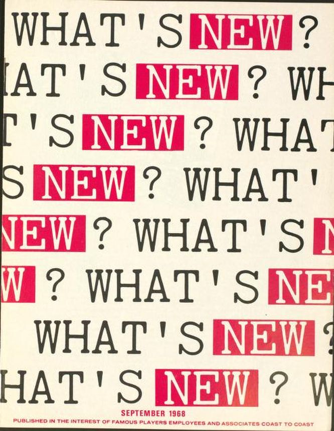 WHATS NEW magazine side cover  September 1968