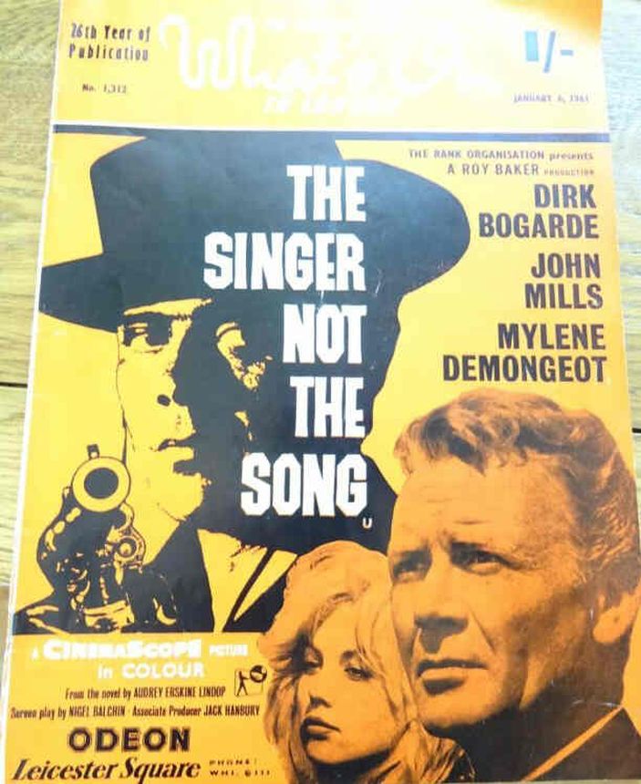 WHATS ON IN LONDON magazine side cover 16 January 1961