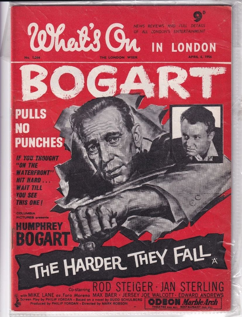 WHATS ON IN LONDON magazine side cover Issue 1064 6 April 1956