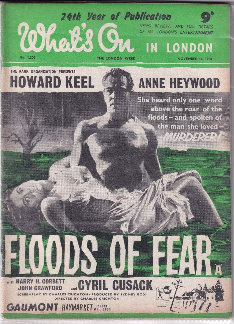 WHATS ON IN LONDON magazine side cover Issue 1200 14 November 1958