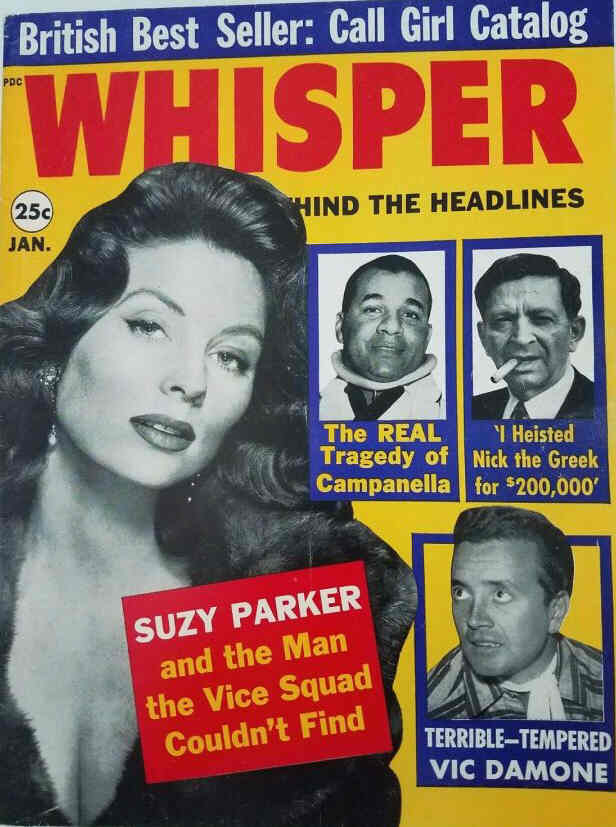 WHISPER magazine side cover January 1961