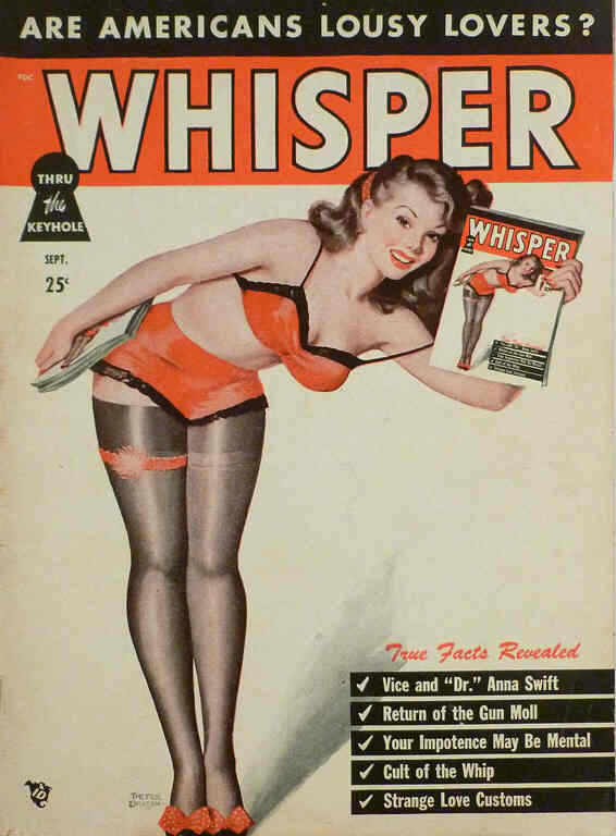 WHISPER magazine side cover  Vol 2 No 3 September 1948