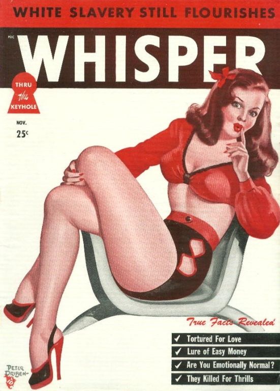 WHISPER magazine cover  Vol 2 No 4 November 1948